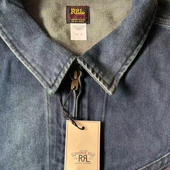 Polo Ralph Lauren Men's Double RL Denim Engineer Jacket - Picture 6 of 10